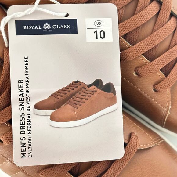 NWT Men’s Royal Class Dress Sneaker Brown Sz 10 - Picture 6 of 6